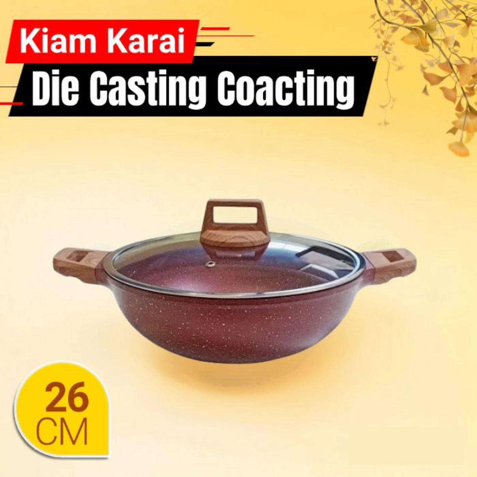Kiam Die Casting Non-Stick Karai 26 cm