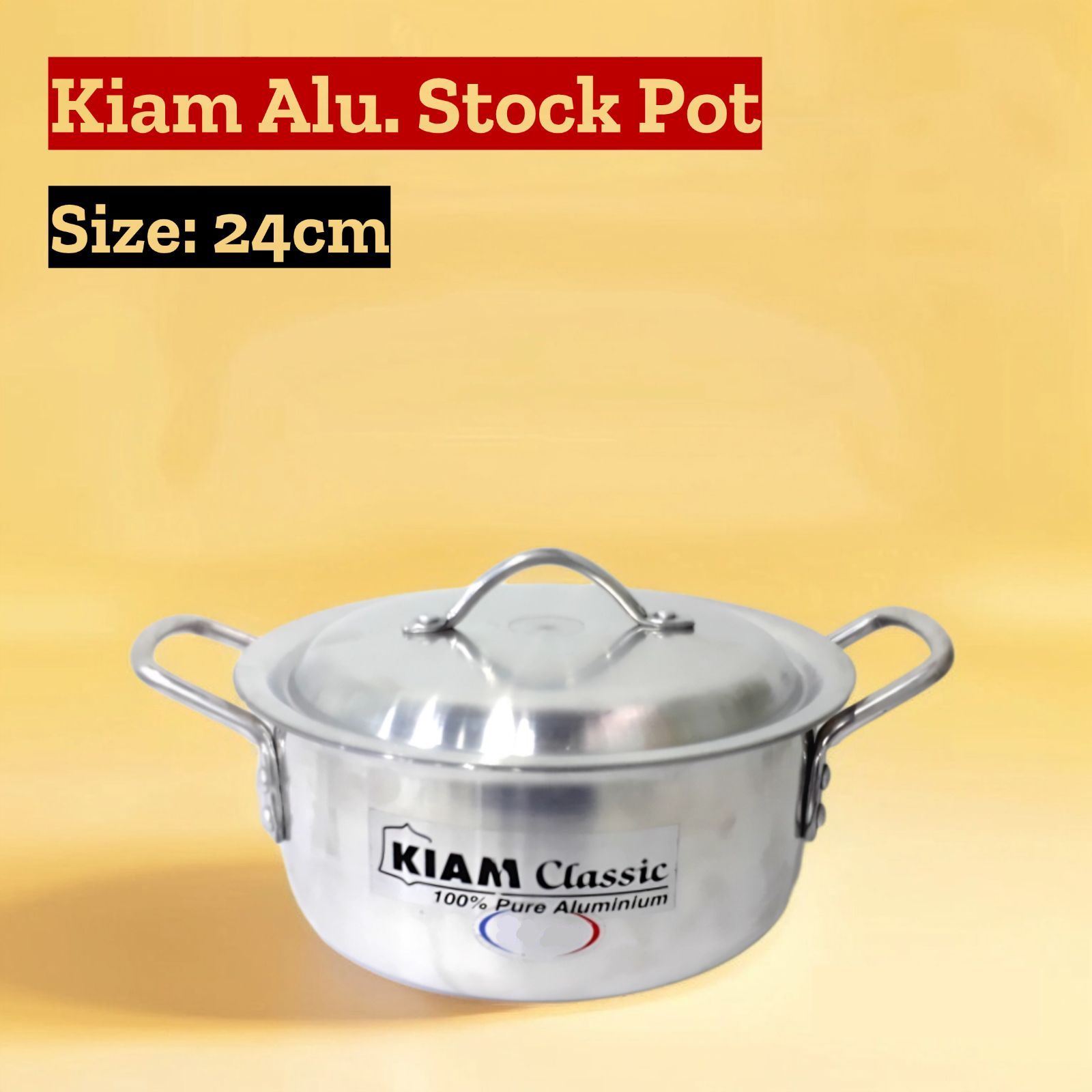 Kiam Classic Aluminium Stock Pot 24cm