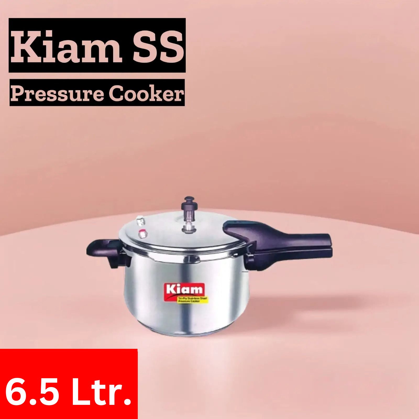 Kiam 6.5 Litre Stainless Steel Pressure Cooker